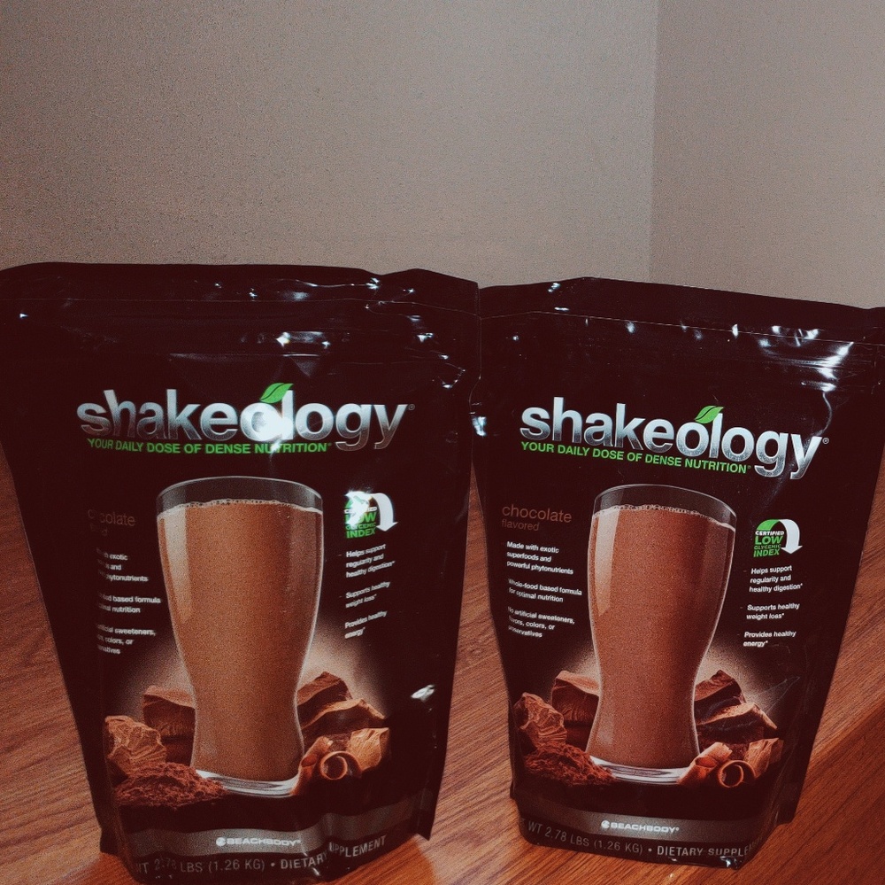 Two Unopened Chocolate Shakeology Bags